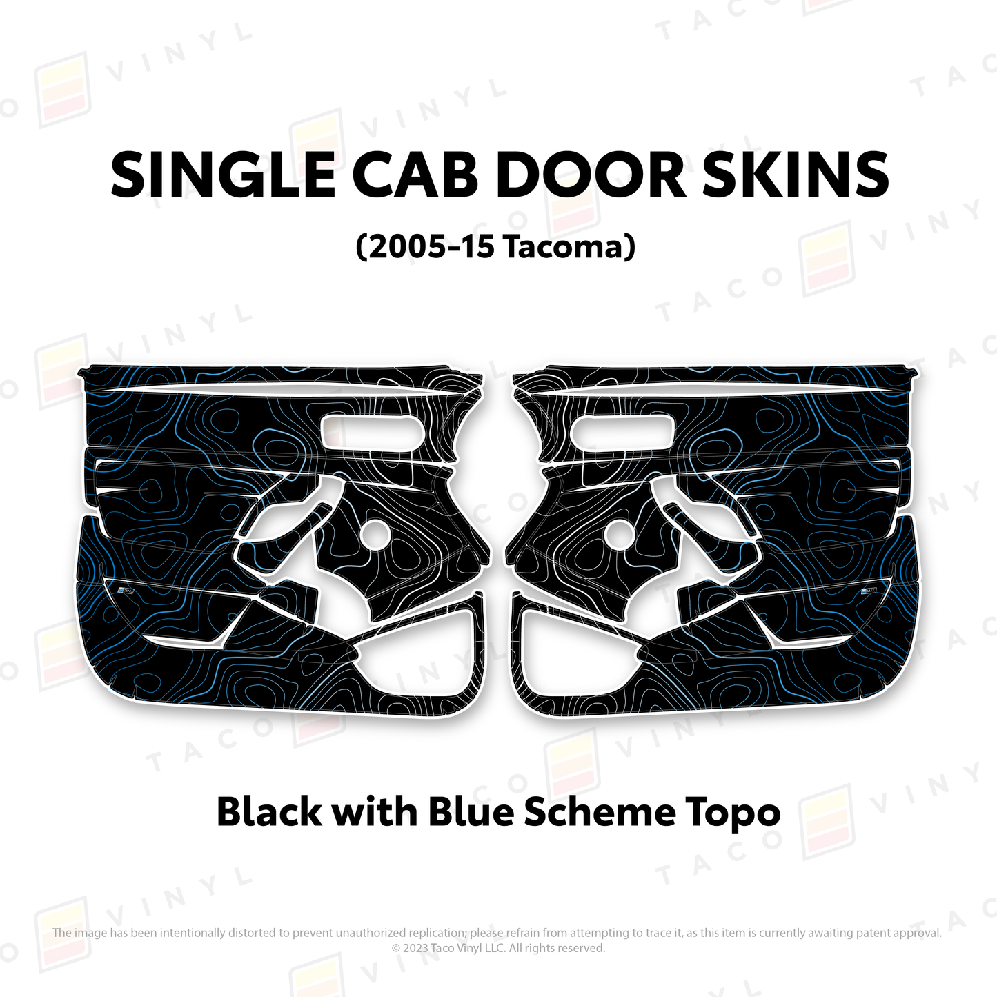 Taco Vinyl Tacoma Single Cab Door Skins | '05 - '15 Tacoma