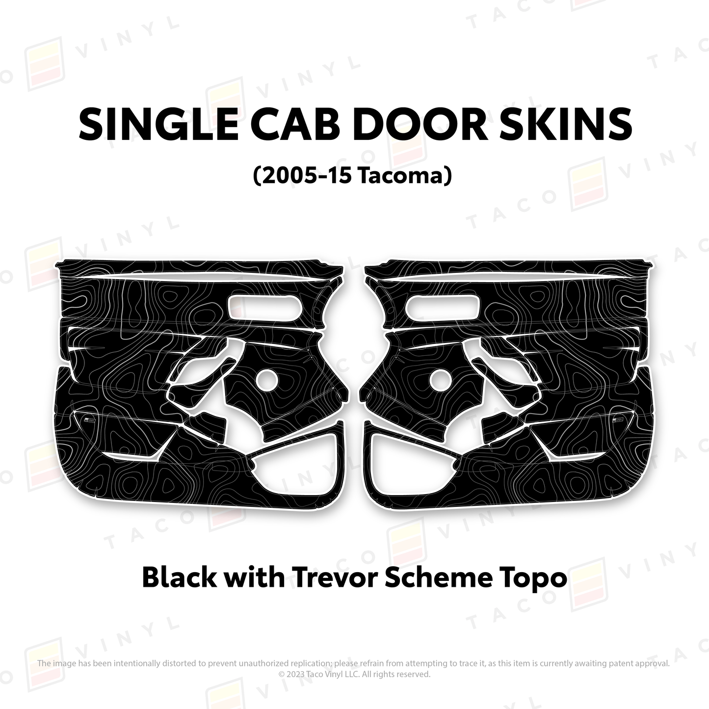 Taco Vinyl Tacoma Single Cab Door Skins | '05 - '15 Tacoma