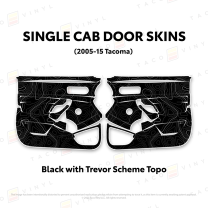 Taco Vinyl Tacoma Single Cab Door Skins | '05 - '15 Tacoma
