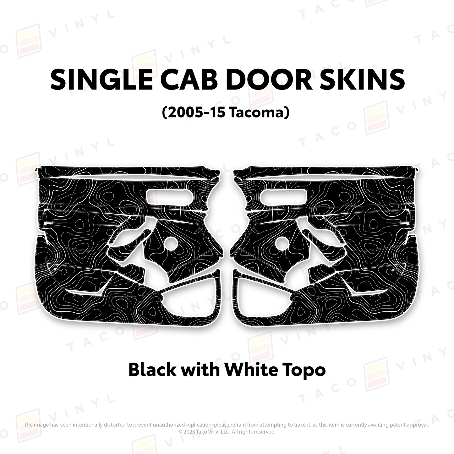 Taco Vinyl Tacoma Single Cab Door Skins | '05 - '15 Tacoma