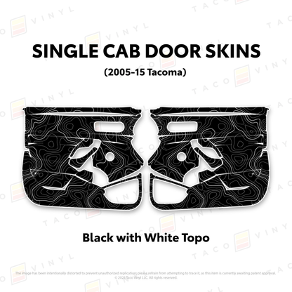 Taco Vinyl Tacoma Single Cab Door Skins | '05 - '15 Tacoma