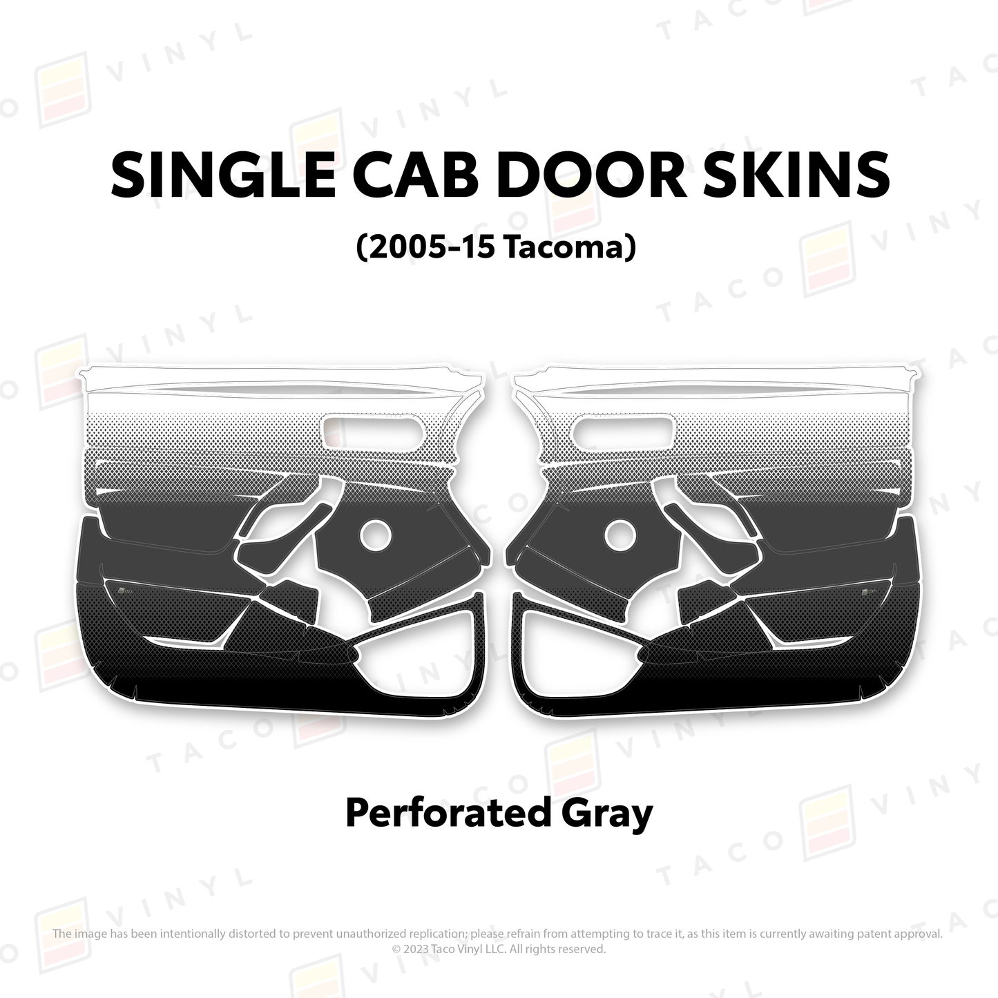 Taco Vinyl Tacoma Single Cab Door Skins | '05 - '15 Tacoma