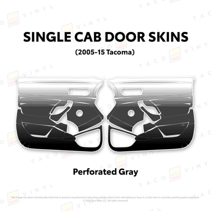 Taco Vinyl Tacoma Single Cab Door Skins | '05 - '15 Tacoma