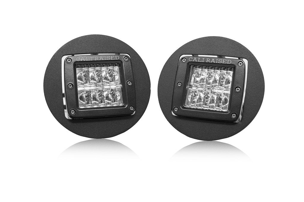 Cali Raised LED Fog Light Pod Replacements Brackets Kit | '05 - '11 Tacoma