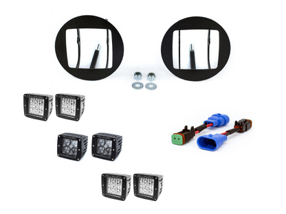 Cali Raised LED Fog Light Pod Replacements Brackets Kit | '05 - '11 Tacoma