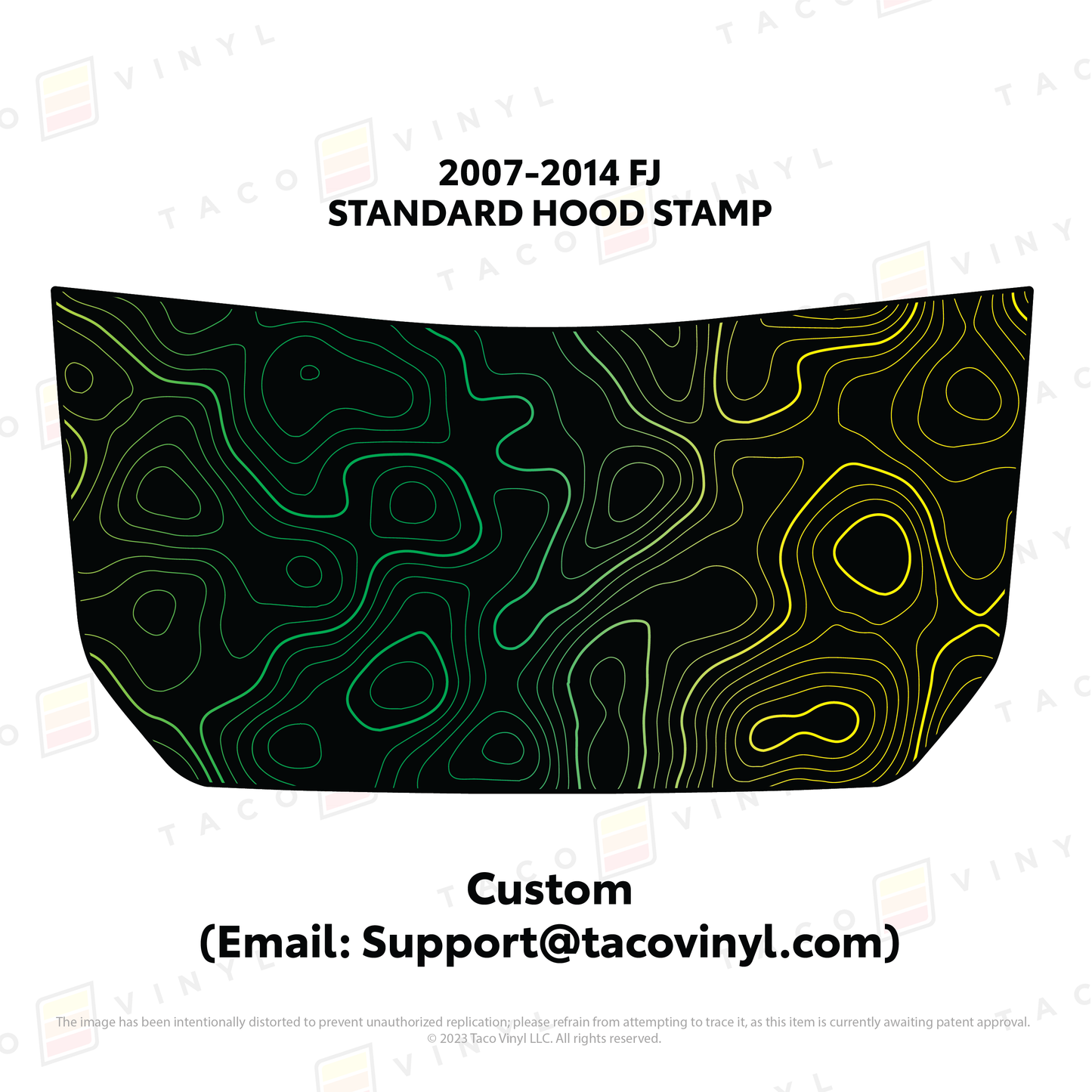Taco Vinyl FJ Cruiser Hood Stamp | '07 - '14 FJ Cruiser