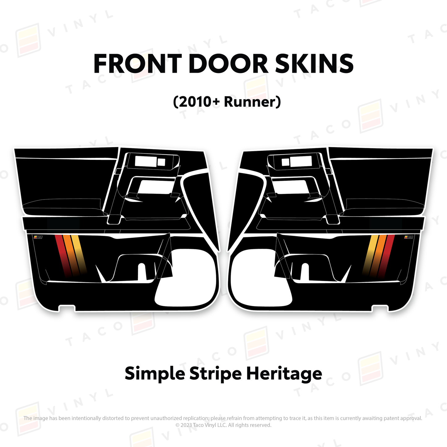 Taco Vinyl 4Runner Door Skins | '10 - '24 4Runner
