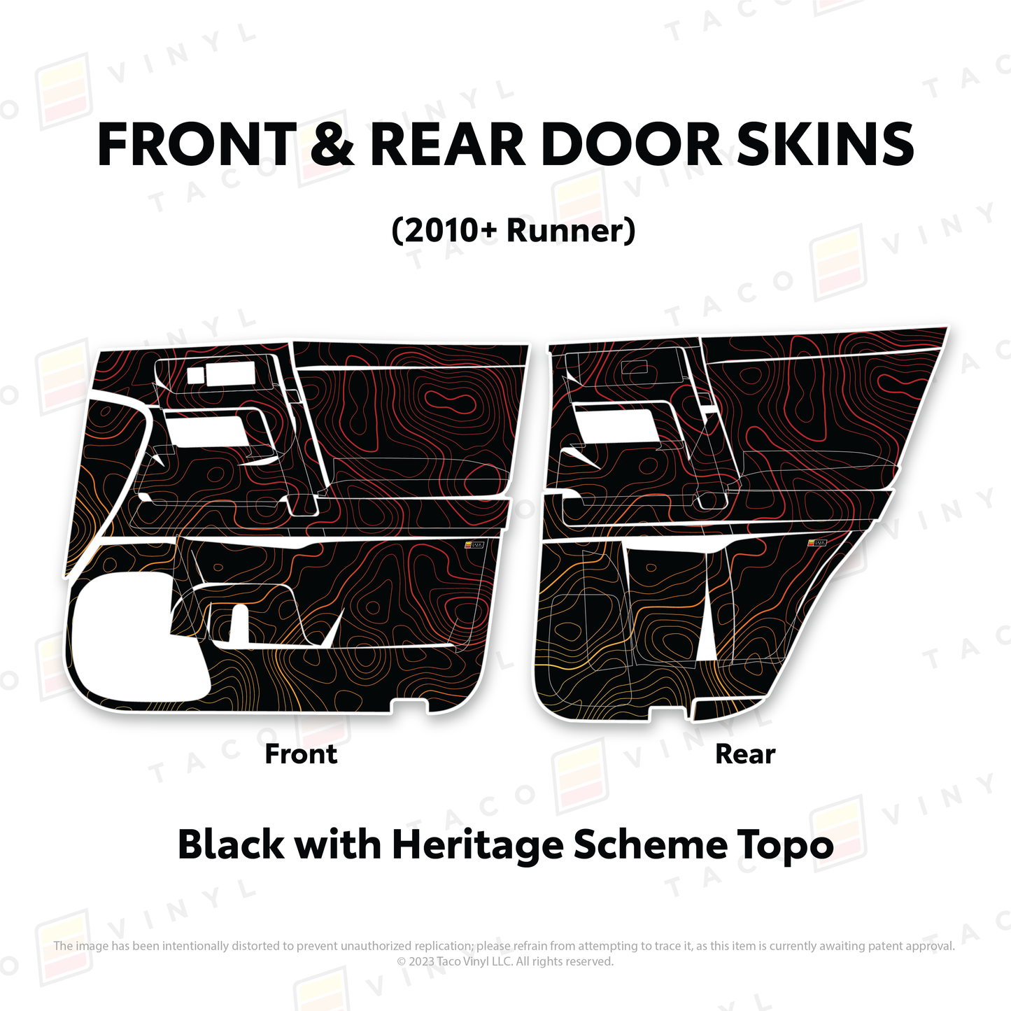 Taco Vinyl 4Runner Door Skins | '10 - '24 4Runner