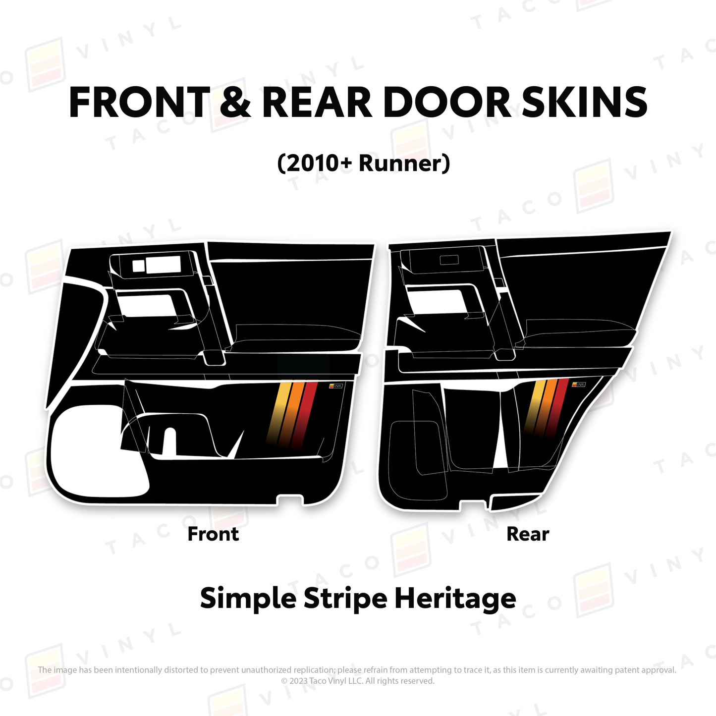 Taco Vinyl 4Runner Door Skins | '10 - '24 4Runner