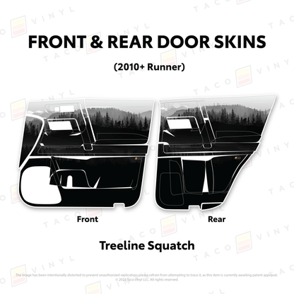 Taco Vinyl 4Runner Door Skins | '10 - '24 4Runner