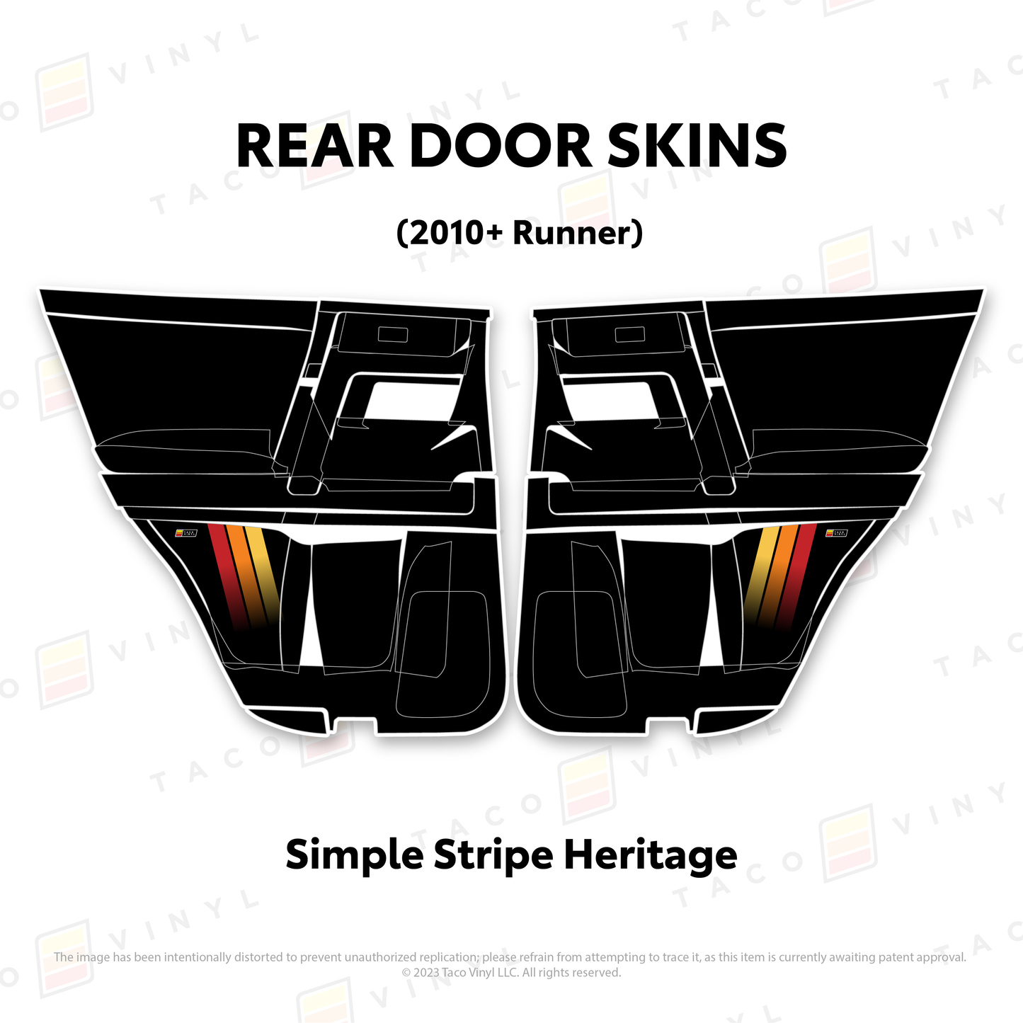 Taco Vinyl 4Runner Door Skins | '10 - '24 4Runner