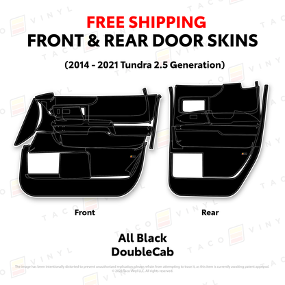 Taco Vinyl Tundra Door Skins | '14 - '21 Tundra