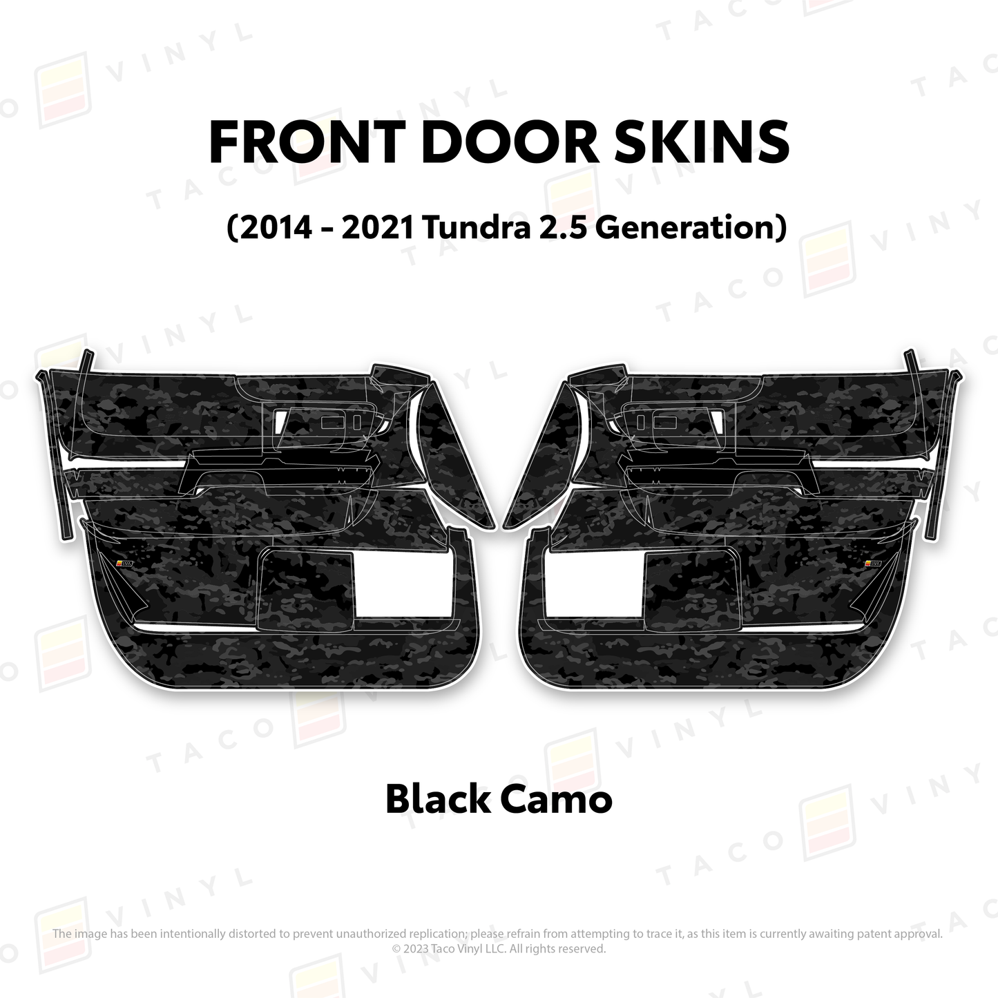 Taco Vinyl Tundra Door Skins | '14 - '21 Tundra