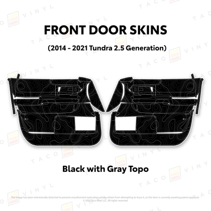 Taco Vinyl Tundra Door Skins | '14 - '21 Tundra