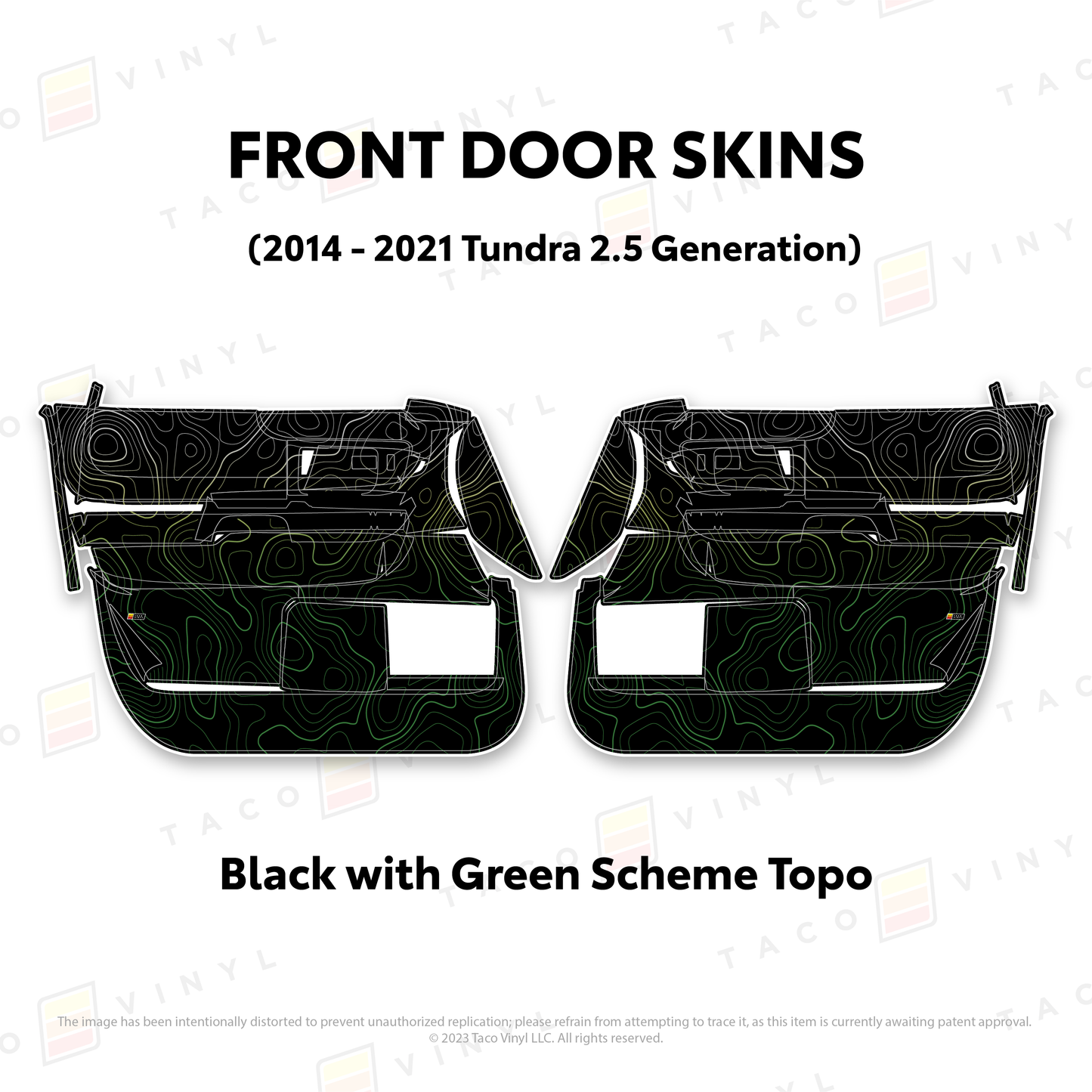Taco Vinyl Tundra Door Skins | '14 - '21 Tundra