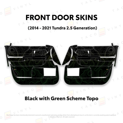 Taco Vinyl Tundra Door Skins | '14 - '21 Tundra