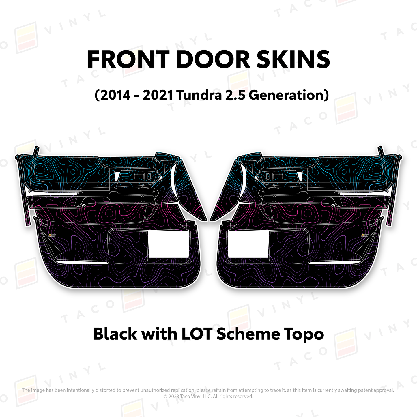 Taco Vinyl Tundra Door Skins | '14 - '21 Tundra