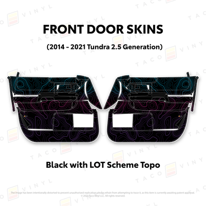 Taco Vinyl Tundra Door Skins | '14 - '21 Tundra