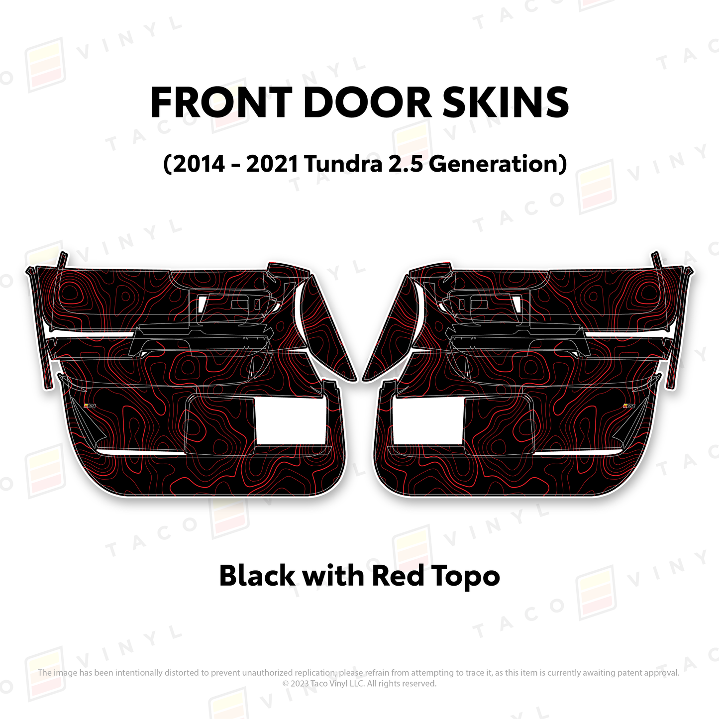 Taco Vinyl Tundra Door Skins | '14 - '21 Tundra