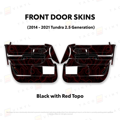 Taco Vinyl Tundra Door Skins | '14 - '21 Tundra