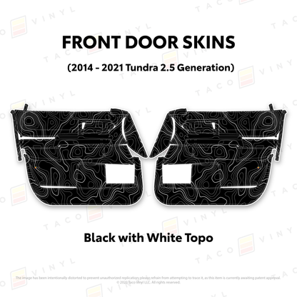 Taco Vinyl Tundra Door Skins | '14 - '21 Tundra