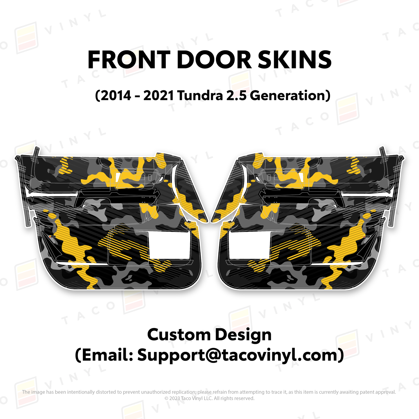 Taco Vinyl Tundra Door Skins | '14 - '21 Tundra