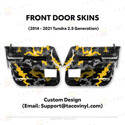 Taco Vinyl Tundra Door Skins | '14 - '21 Tundra
