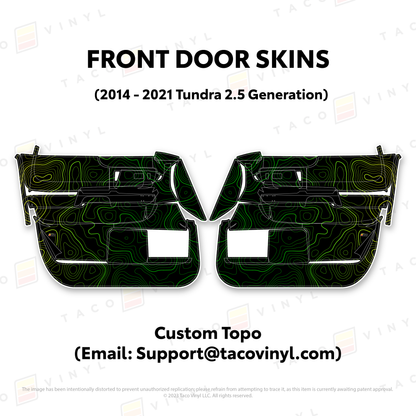 Taco Vinyl Tundra Door Skins | '14 - '21 Tundra