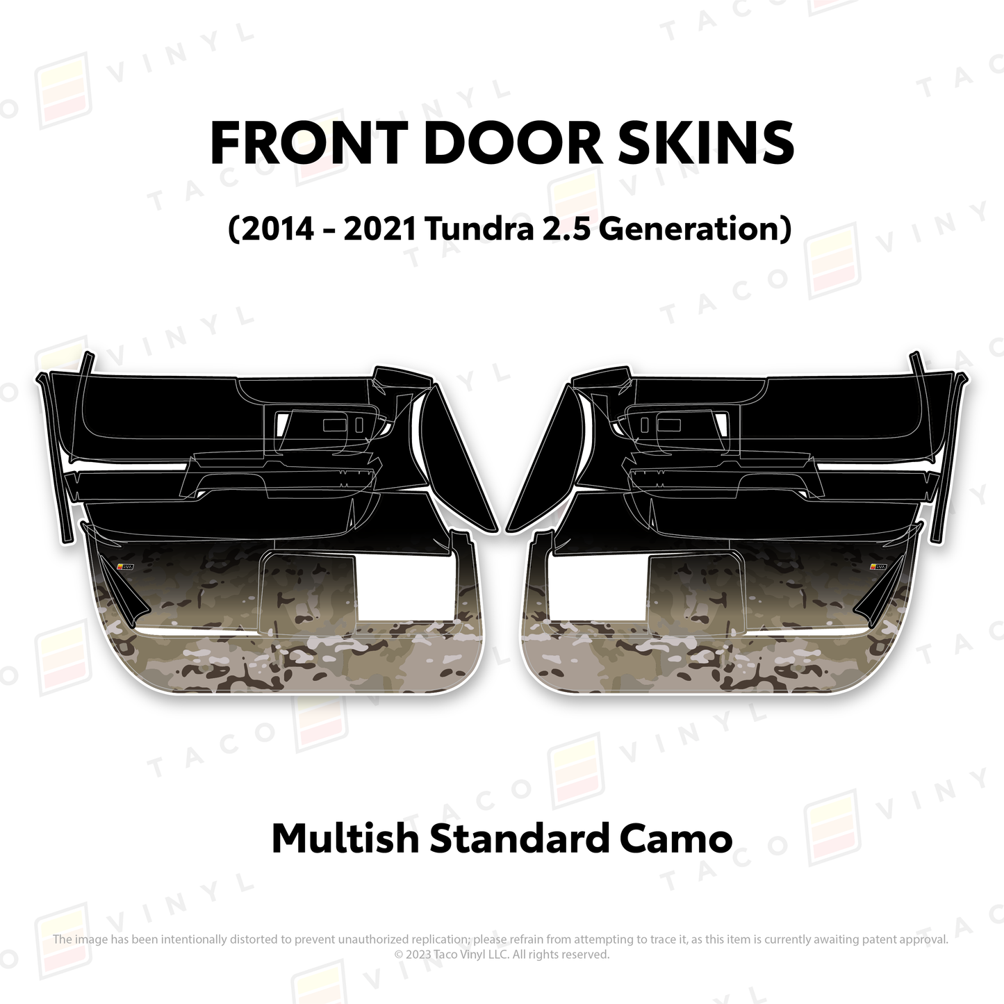 Taco Vinyl Tundra Door Skins | '14 - '21 Tundra