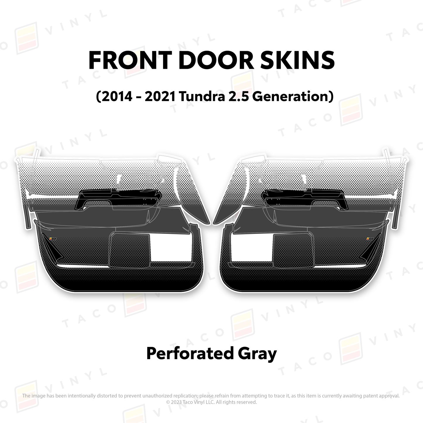 Taco Vinyl Tundra Door Skins | '14 - '21 Tundra