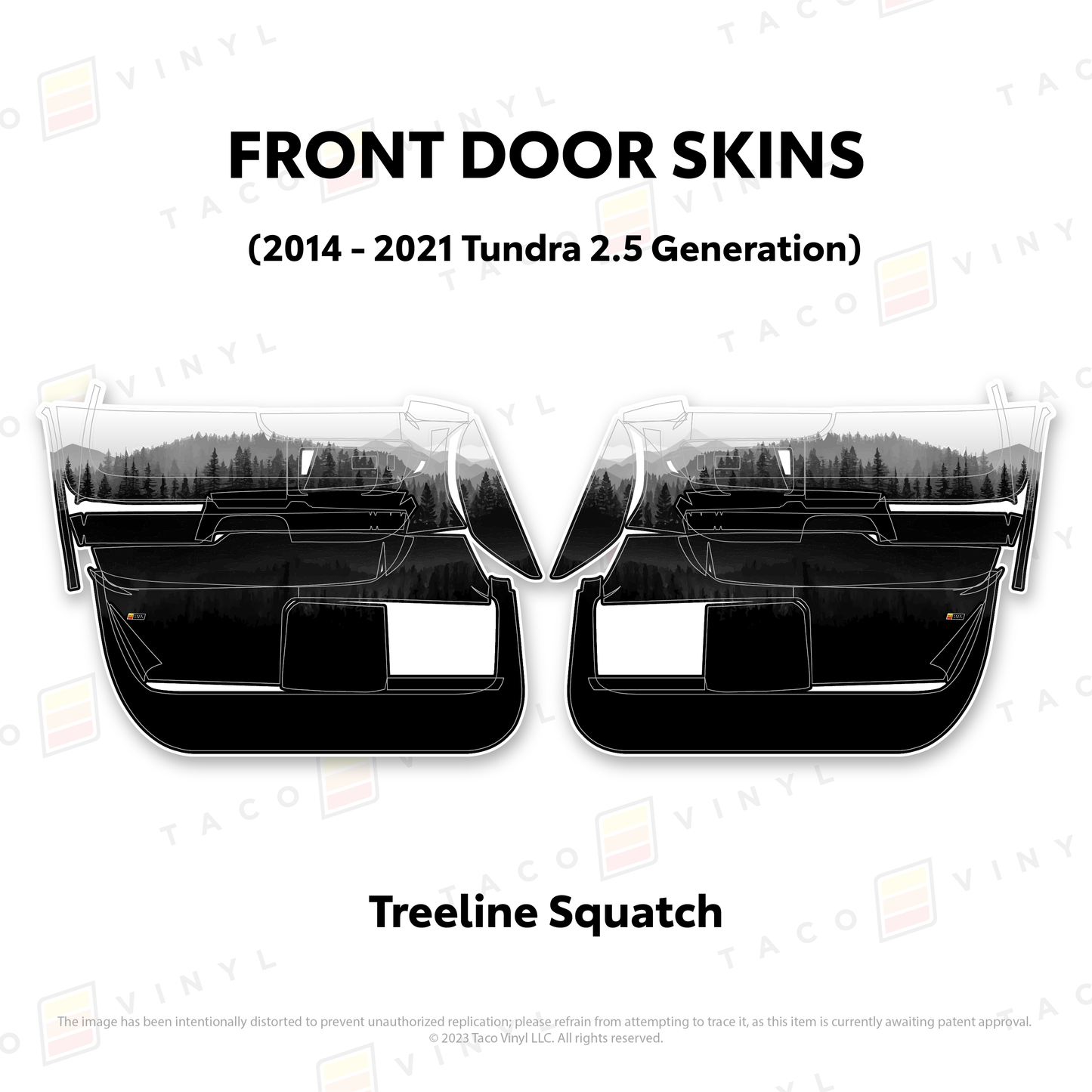 Taco Vinyl Tundra Door Skins | '14 - '21 Tundra