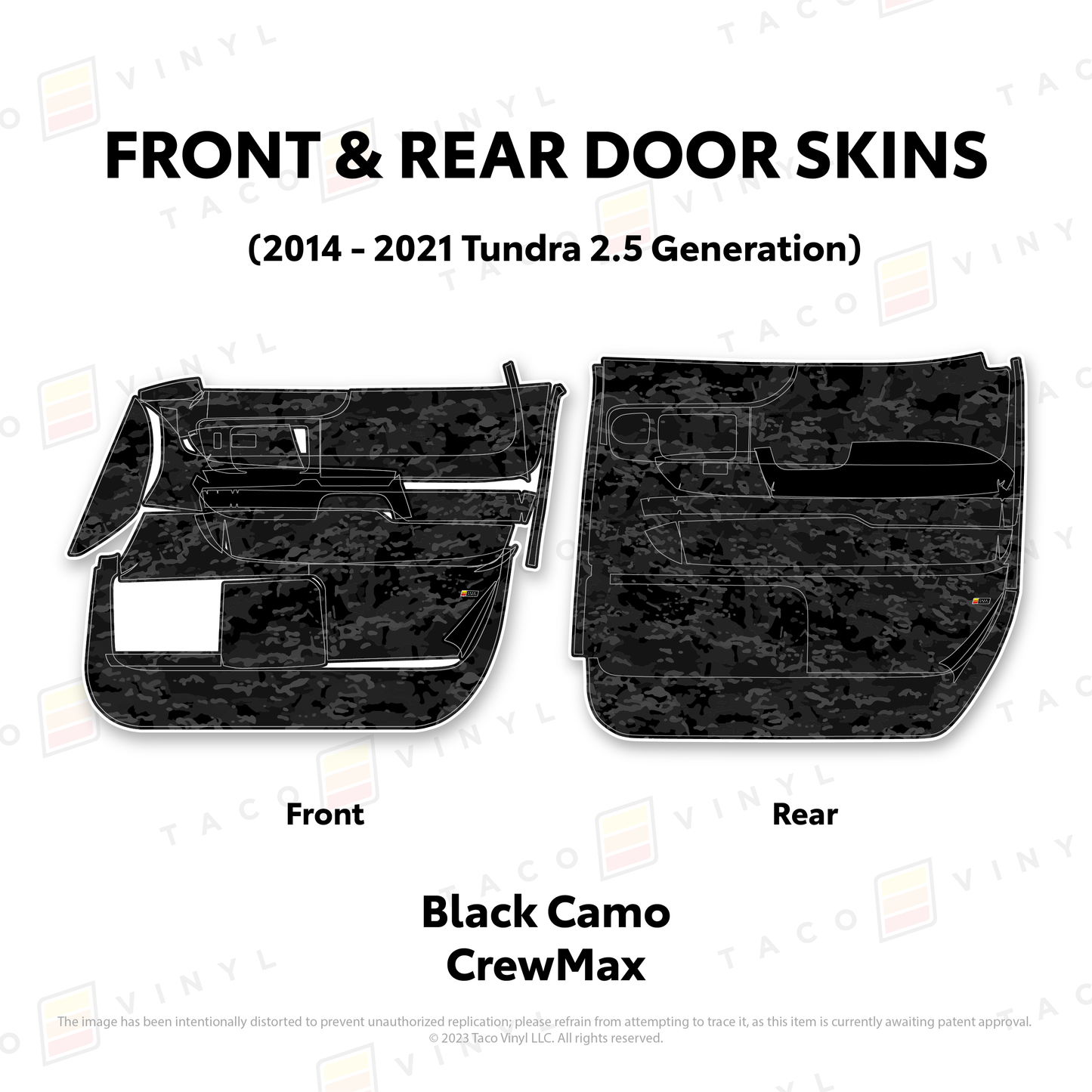 Taco Vinyl Tundra Door Skins | '14 - '21 Tundra