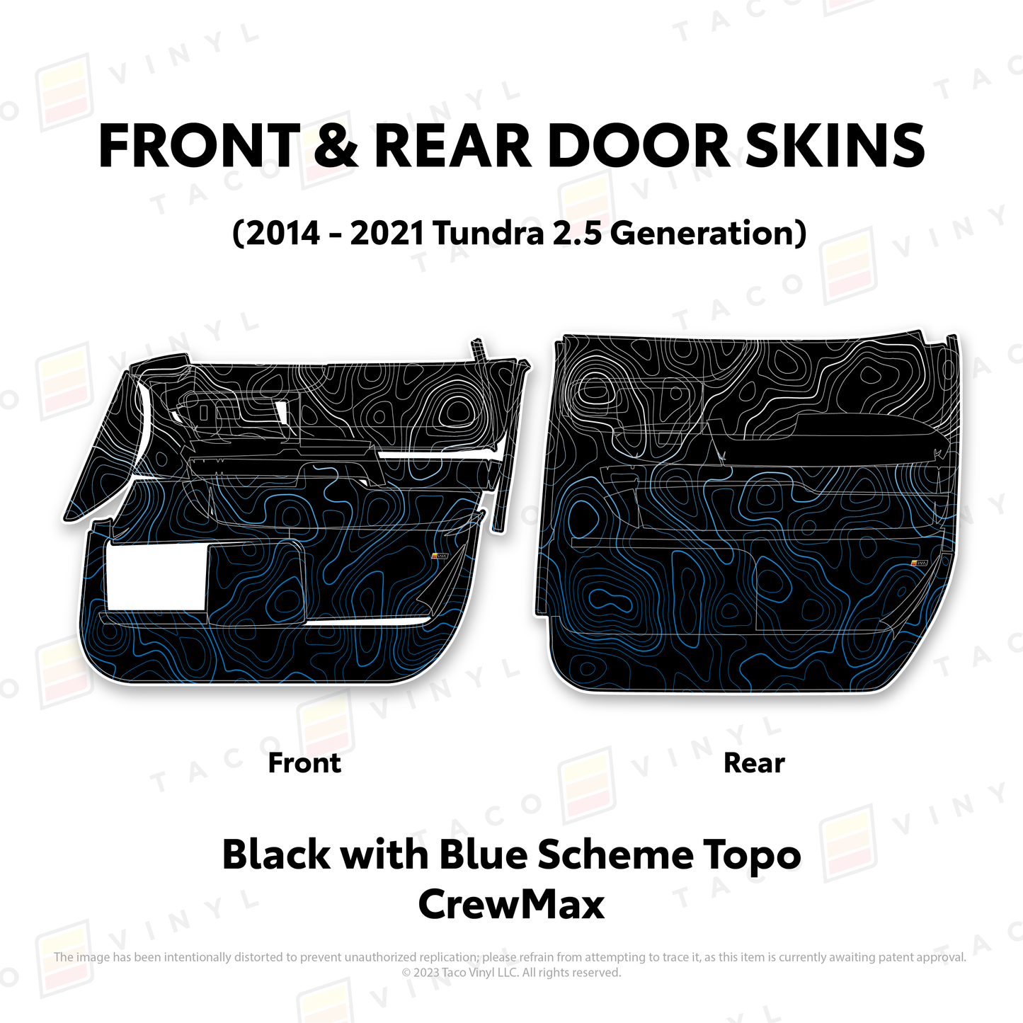 Taco Vinyl Tundra Door Skins | '14 - '21 Tundra