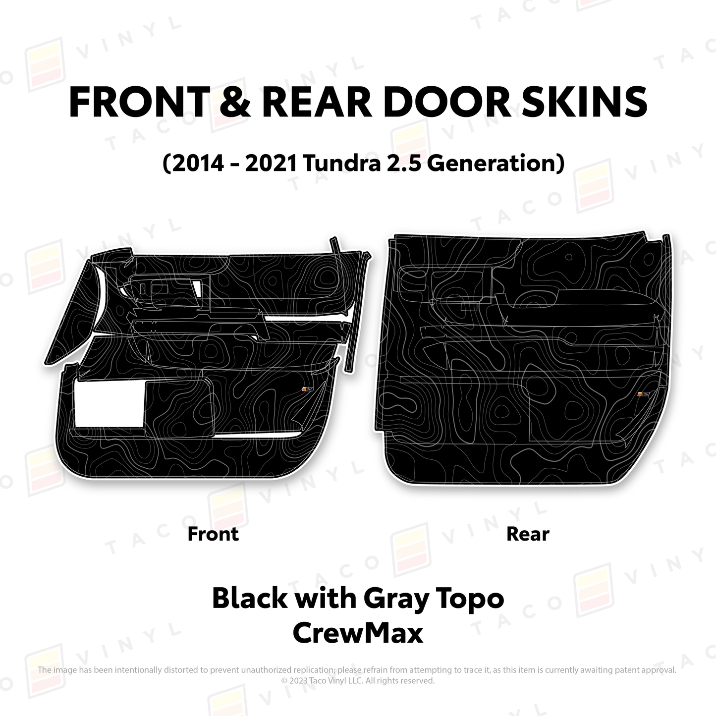 Taco Vinyl Tundra Door Skins | '14 - '21 Tundra