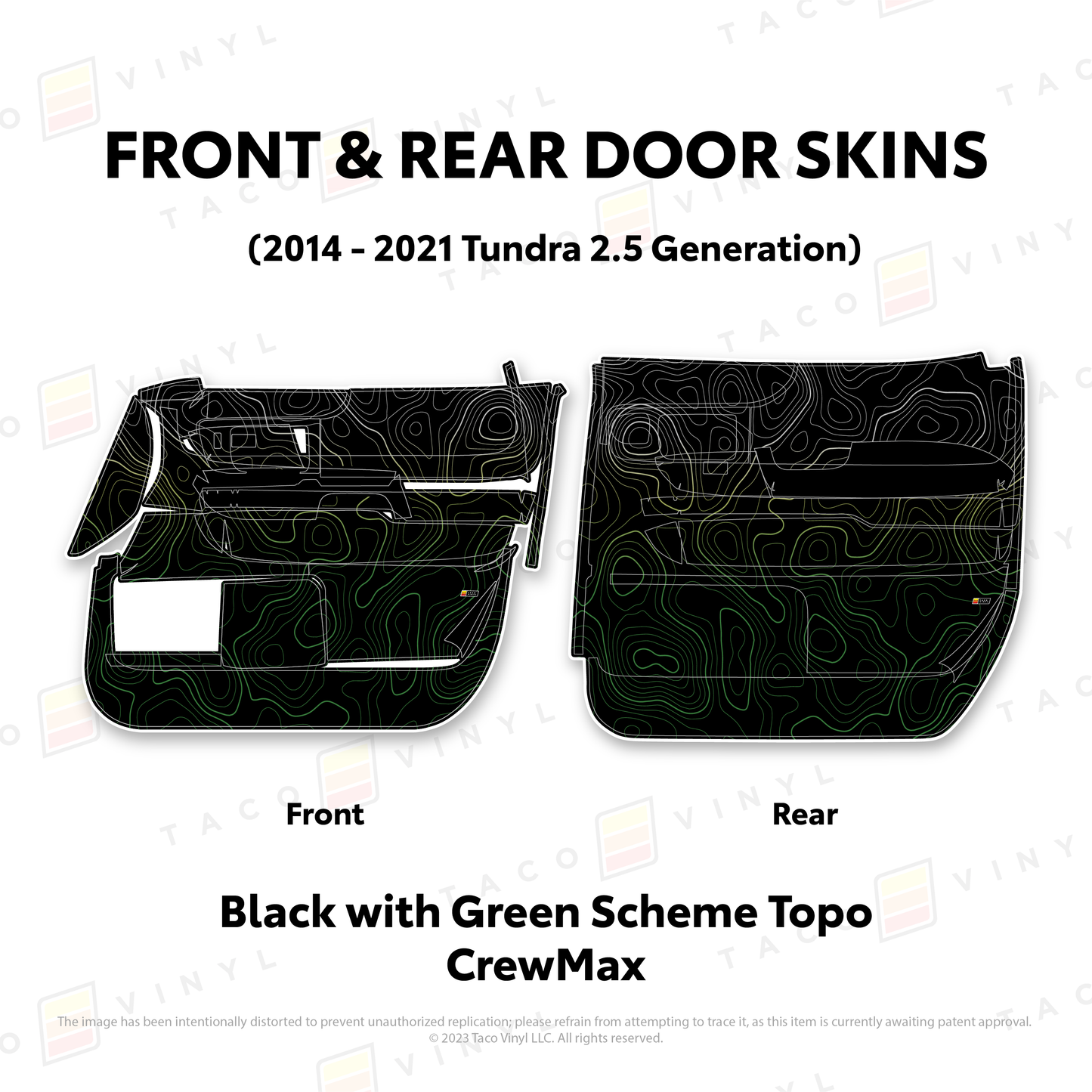 Taco Vinyl Tundra Door Skins | '14 - '21 Tundra