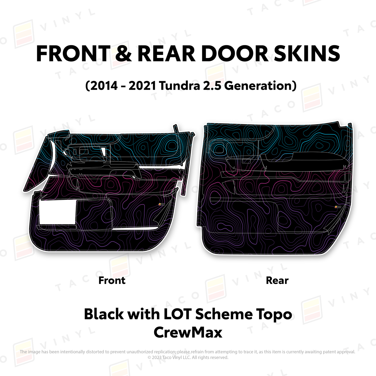 Taco Vinyl Tundra Door Skins | '14 - '21 Tundra