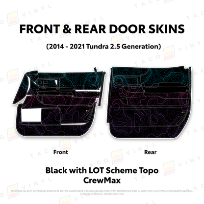 Taco Vinyl Tundra Door Skins | '14 - '21 Tundra