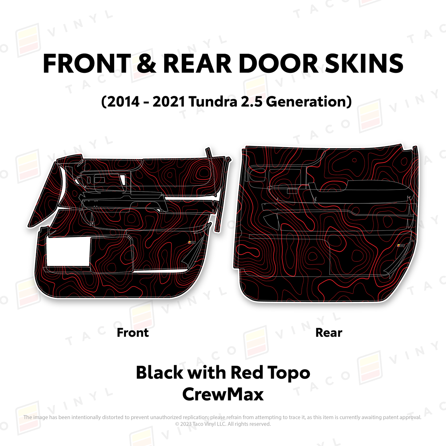 Taco Vinyl Tundra Door Skins | '14 - '21 Tundra