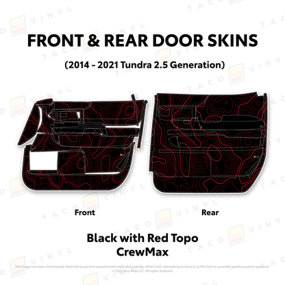 Taco Vinyl Tundra Door Skins | '14 - '21 Tundra