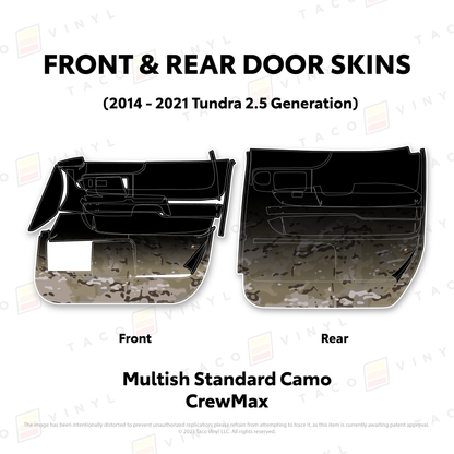 Taco Vinyl Tundra Door Skins | '14 - '21 Tundra