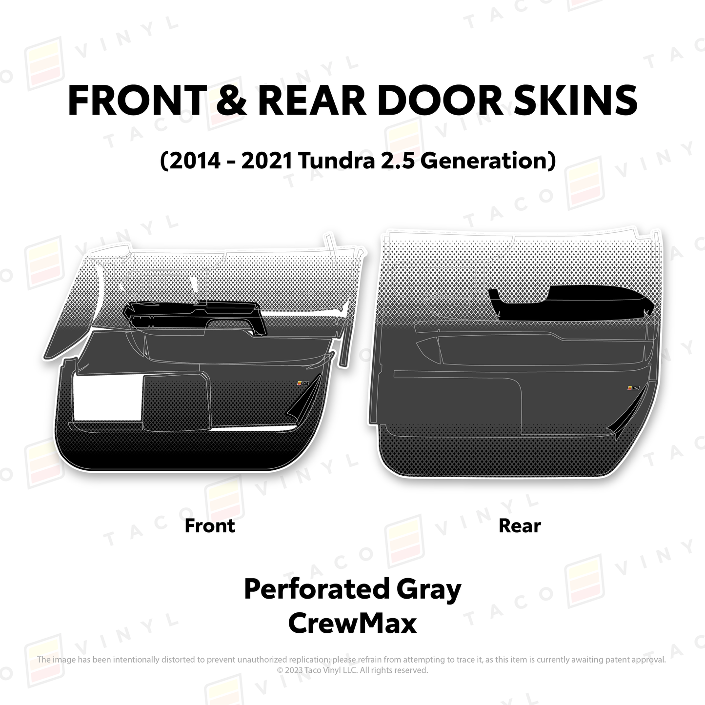Taco Vinyl Tundra Door Skins | '14 - '21 Tundra