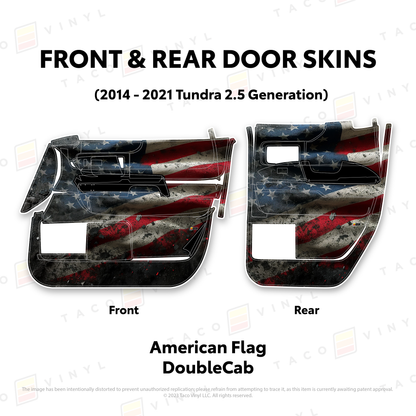 Taco Vinyl Tundra Door Skins | '14 - '21 Tundra