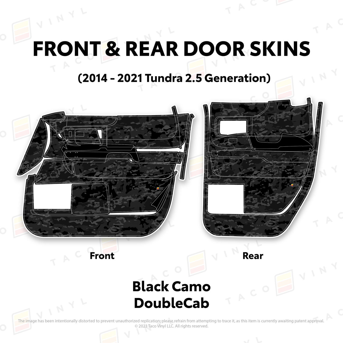 Taco Vinyl Tundra Door Skins | '14 - '21 Tundra