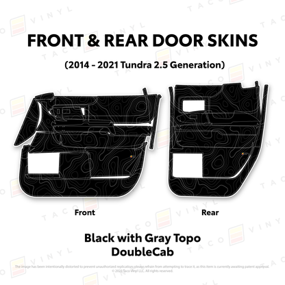 Taco Vinyl Tundra Door Skins | '14 - '21 Tundra