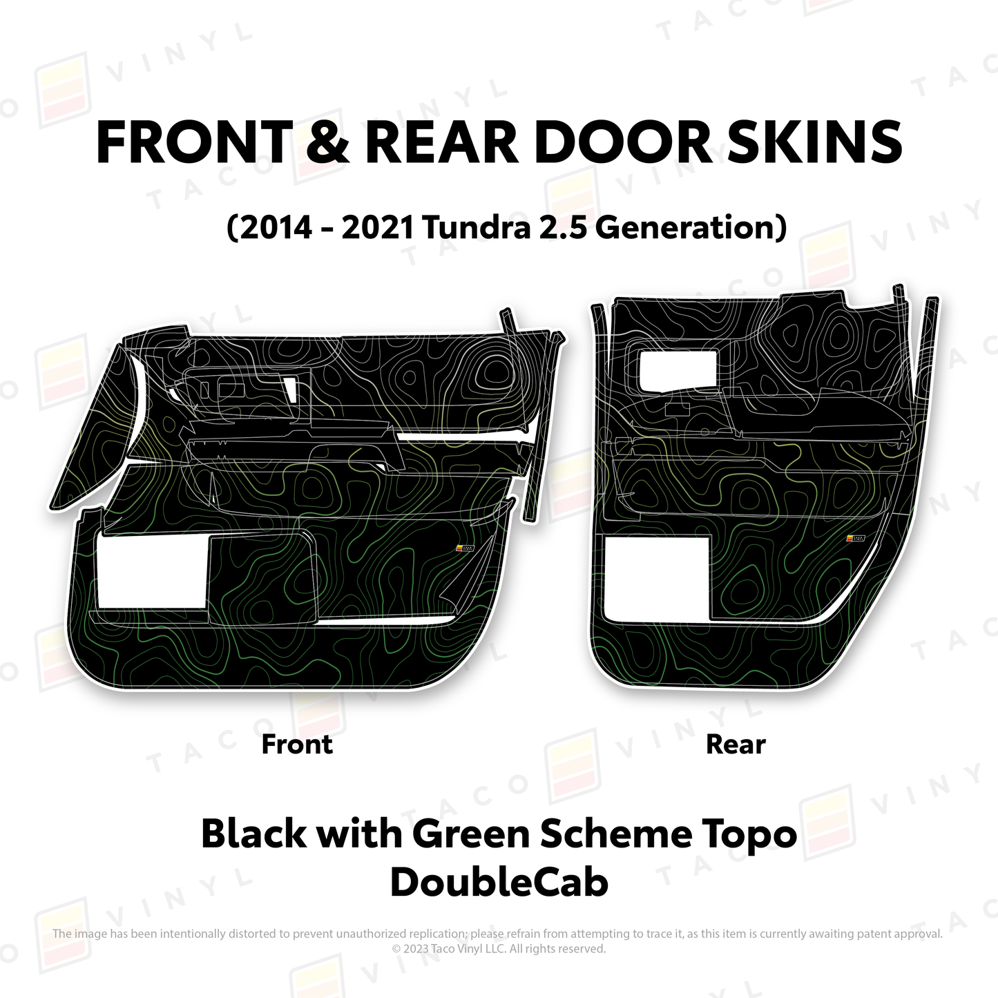 Taco Vinyl Tundra Door Skins | '14 - '21 Tundra