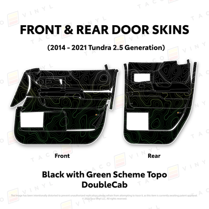 Taco Vinyl Tundra Door Skins | '14 - '21 Tundra