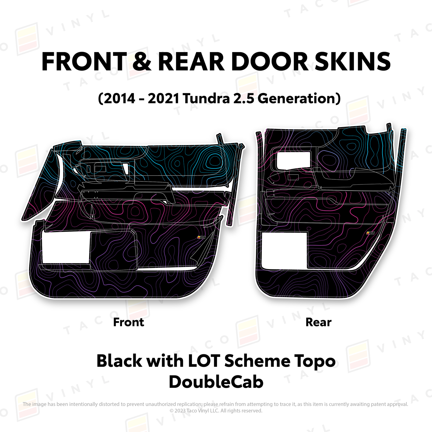 Taco Vinyl Tundra Door Skins | '14 - '21 Tundra