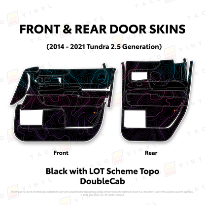 Taco Vinyl Tundra Door Skins | '14 - '21 Tundra