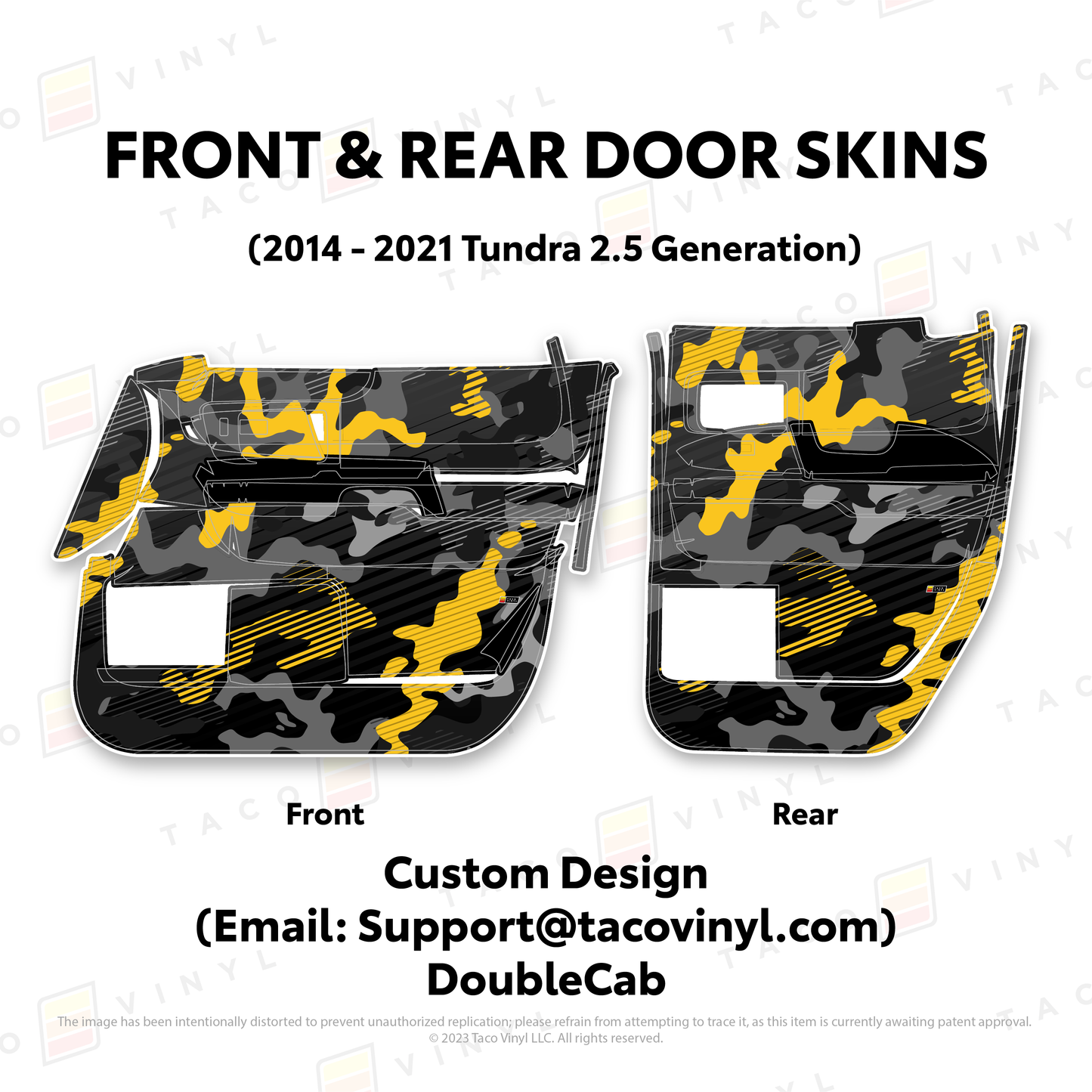 Taco Vinyl Tundra Door Skins | '14 - '21 Tundra