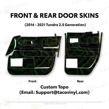 Taco Vinyl Tundra Door Skins | '14 - '21 Tundra